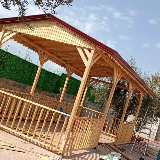 Ahşap veranda ve teras üstü kapama — uygulama fotoğrafı 25